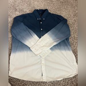 Long Sleeve Ombré Button Up